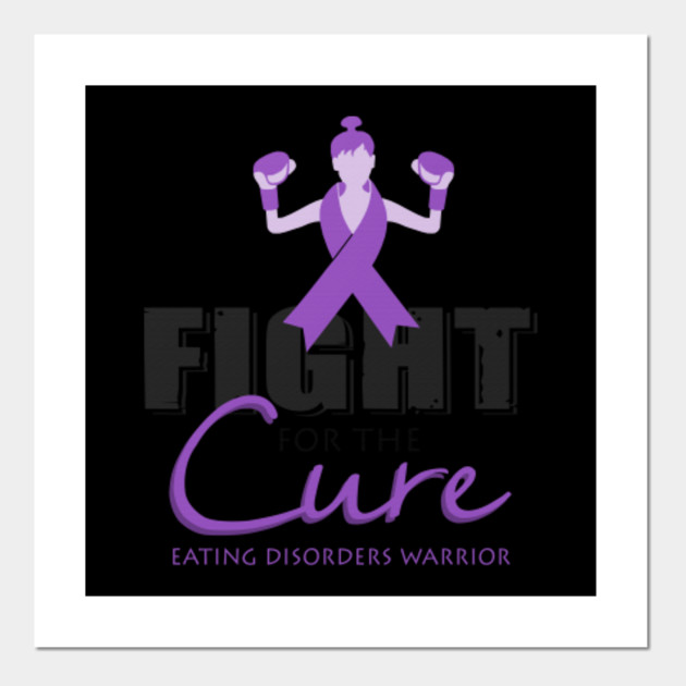 Fight For The Cure Eating Disorders Warrior Awareness Periwinkle Ribbon